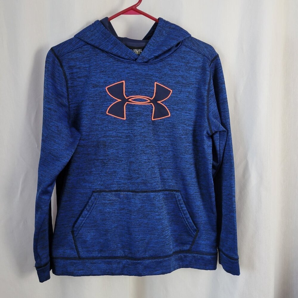Under Armour Hoodie Youth YXL Loose Blue Urban Activewear Pullover Sporty logo